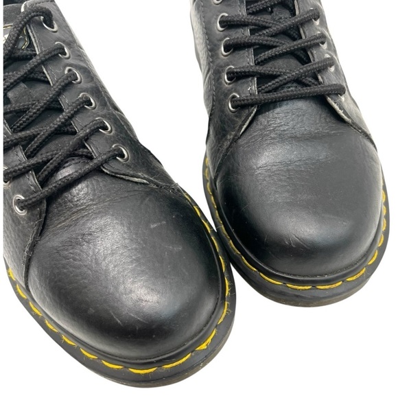 Dr. Martens Industrial Mila Black Leather Lace Up Women Shoes 8 - Picture 5 of 16